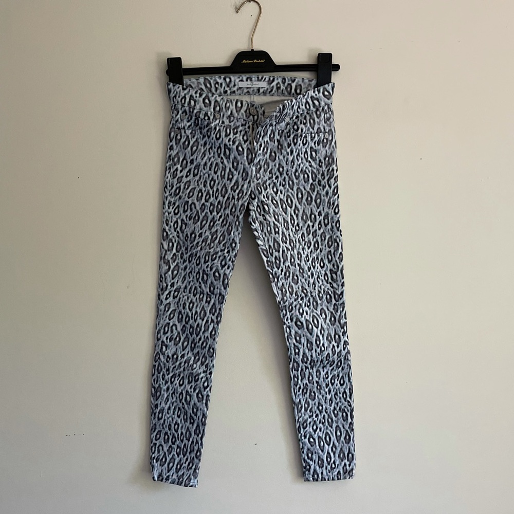 7 for all mankind leopard print jeggings 23